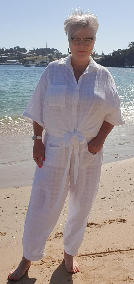 Tarni Twin Set 100 % Cotton Gauze - Includes Top and Pants