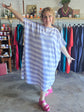 Thick Pin Striped Kaftan