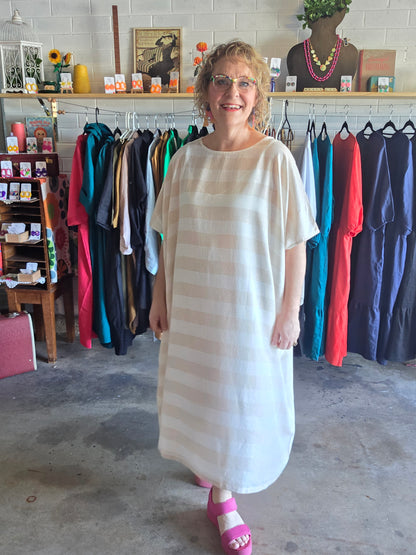 Thick Pin Striped Kaftan