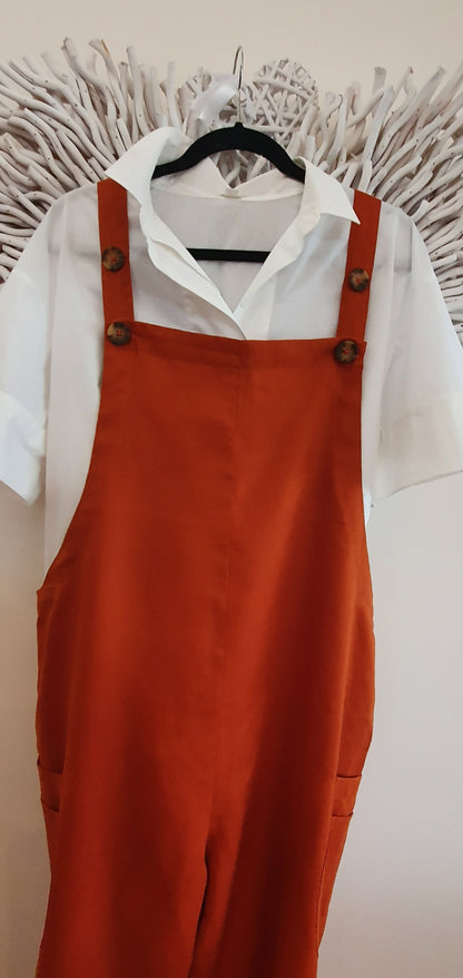 Gilly Linen Overalls